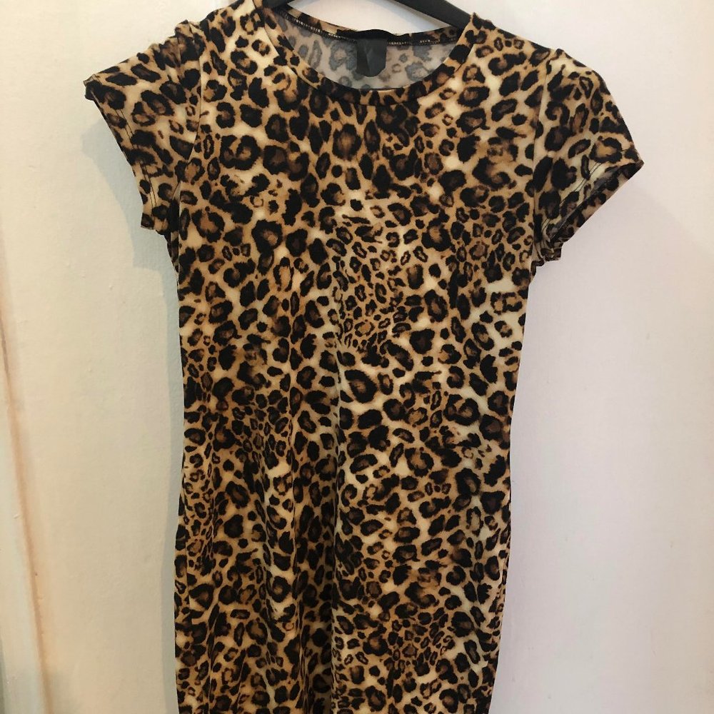 Leopard dress.